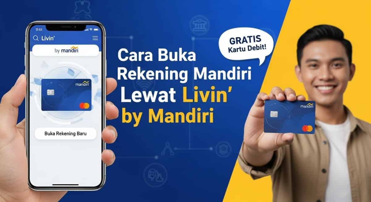 Cara Membuka Rekening Mandiri Lewat Livin' by Mandiri, Gratis Kartu Debit