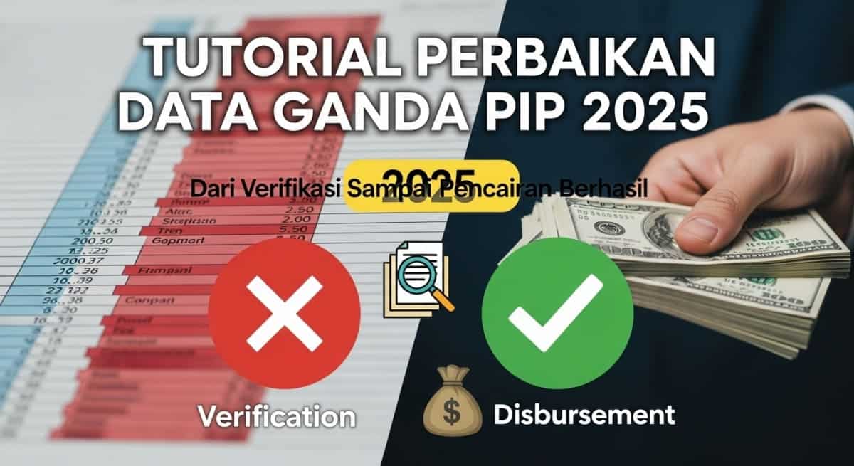 Tutorial Perbaikan Data Ganda PIP 2025 Dari Verifikasi Sampai Pencairan Berhasil